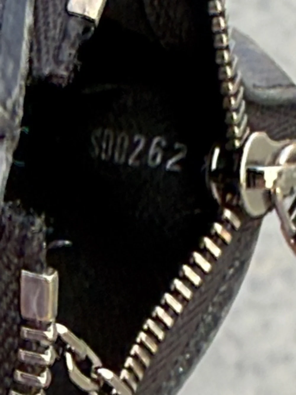 Louis Vuitton Eclipse Reverse Key Pouch with Silver Chain Clip